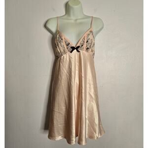 Oscar De La Renta Pink Label Delicate Touch Babydoll Slip Dress Size L Coquette